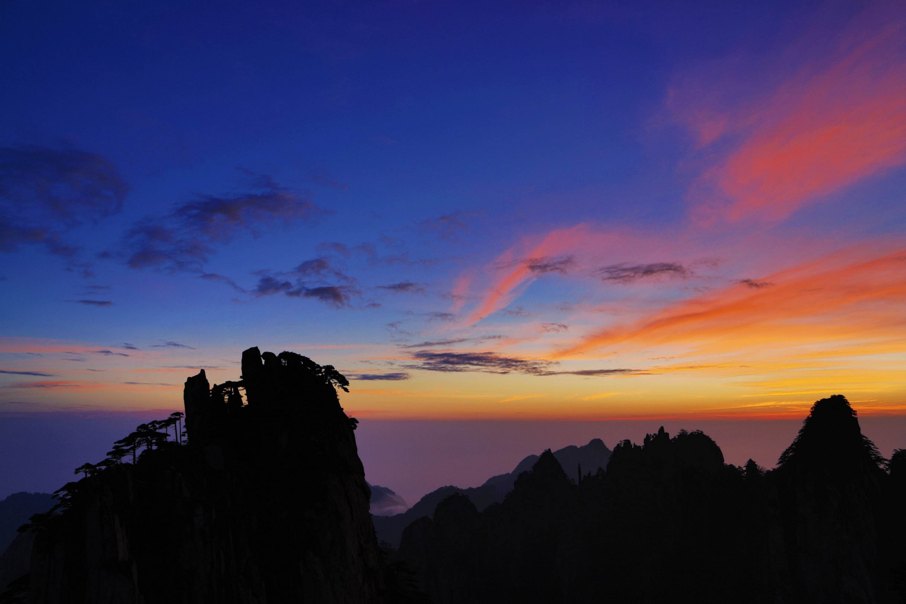 Sunset-Huangshan