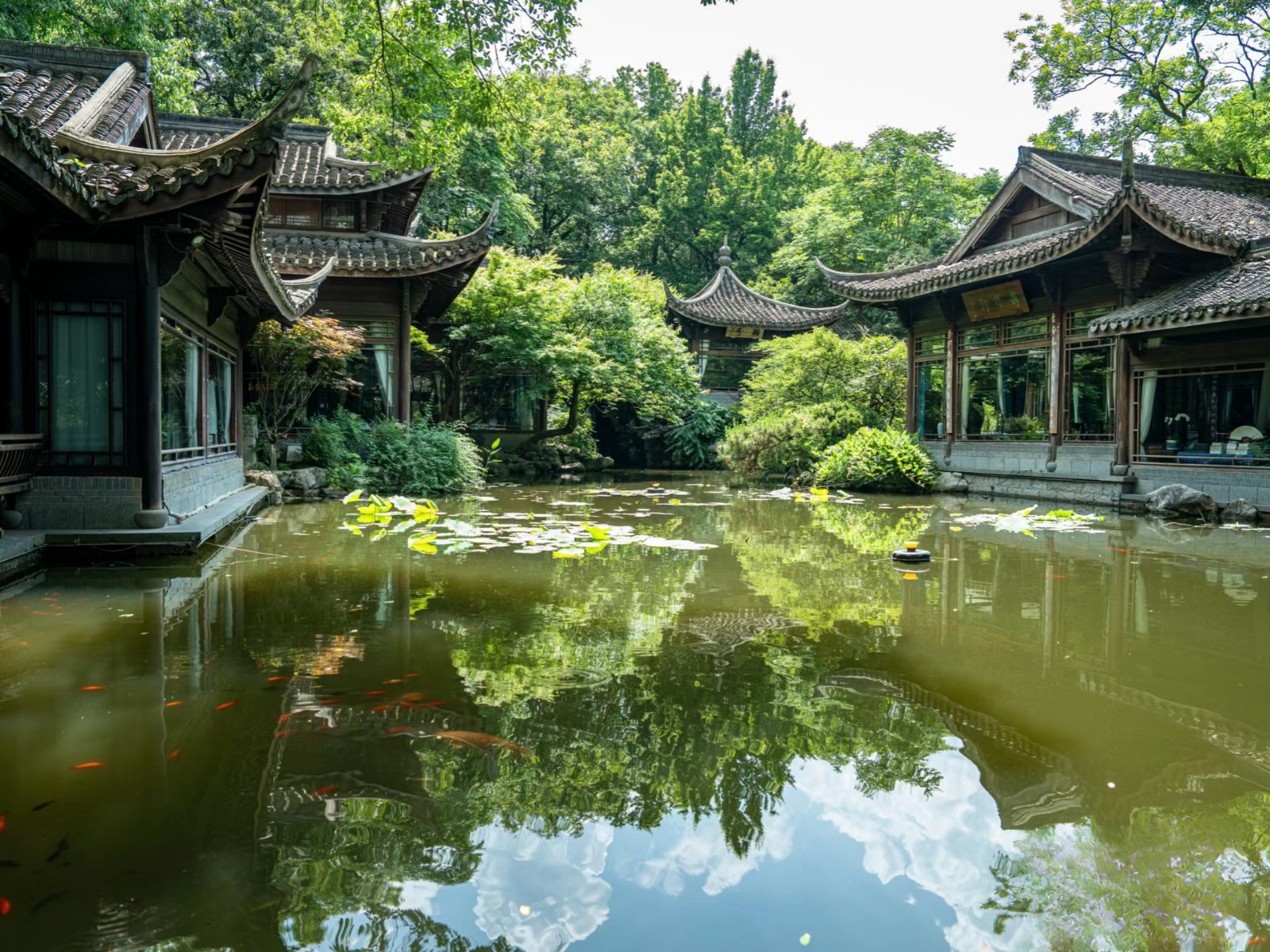 Viewing-Fish-at-the-Flower-Pond-Hangzhou Viewing-Fish-at-the-Flower-Pond-Hangzhou
